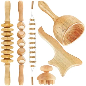 6-in-1 Wood Therapy Massage Tool for Lymphatic Drainage