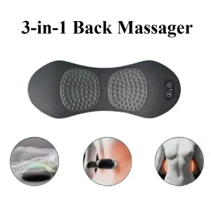 3-in-1 Shiatsu Back Massager for Pain Relief
