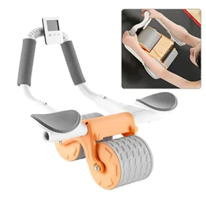 Elbow Support Automatic Rebound Abdominal Wheel for Core Strengthening